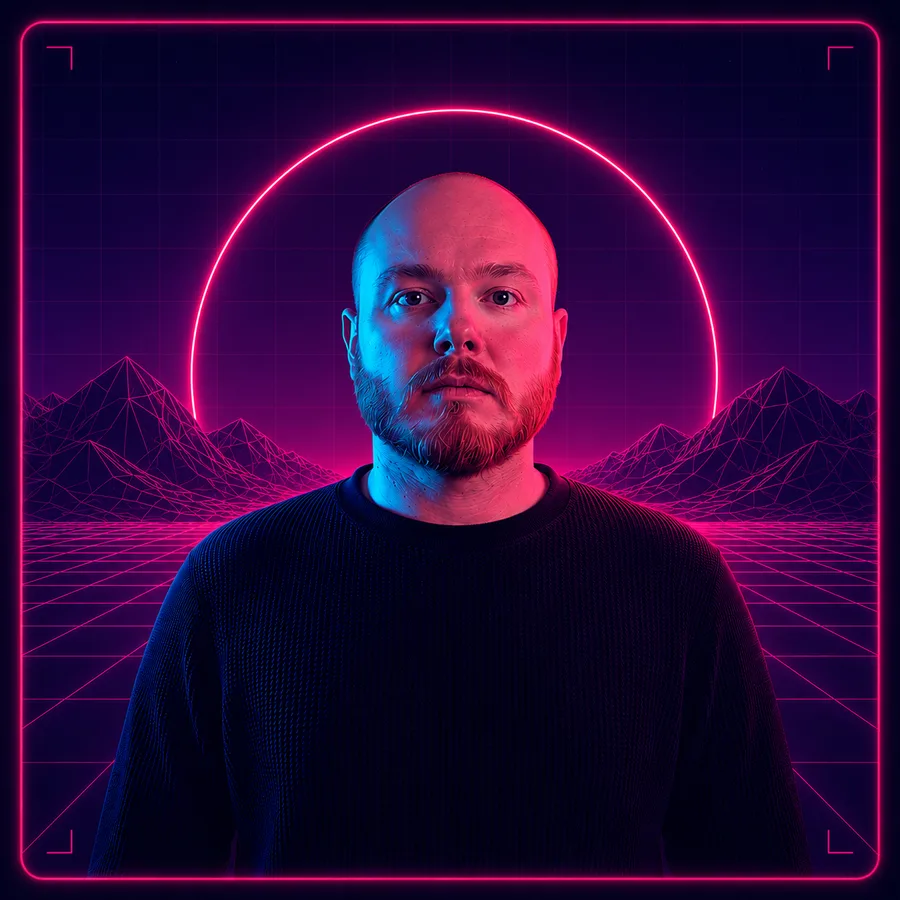 Jamie Murphy — synthwave portrait